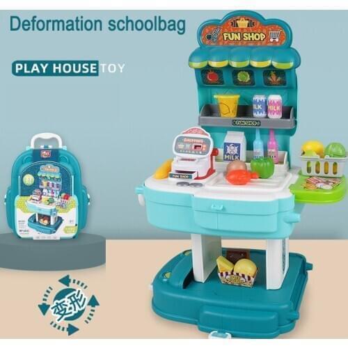 Childrens Family Toys Pretend Toys New School Bags Simulation Kitchen Toys Play Doctors Make Up Cooking Games Baby Toolbox Kids