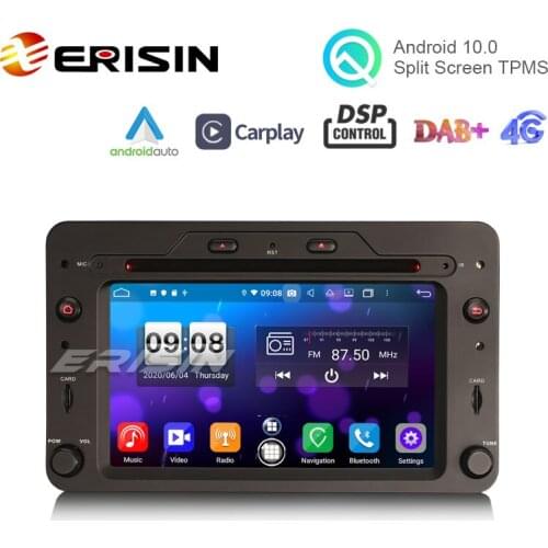 Erisin ES8720R 6.2" Octa-Core Android 10.0 Car DVD CarPlay & Auto GPS TPMS DAB DSP for Alfa Romeo Spider 159 Sportwagon