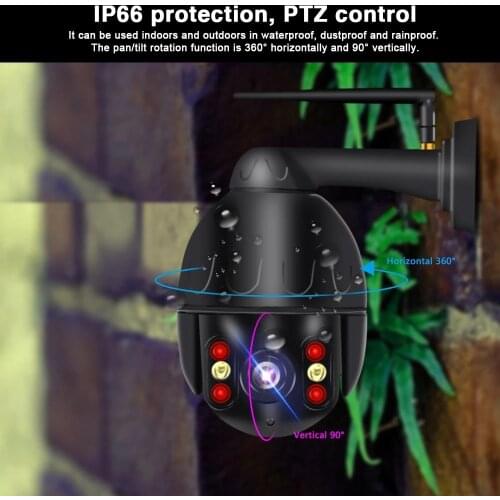 KinJoin 8mp 4k Cloud Wifi PTZ Camera Outdoor 2MP Home Security IP Camera 5X Optical Zoom Speed Dome Camera P2P cctv camera