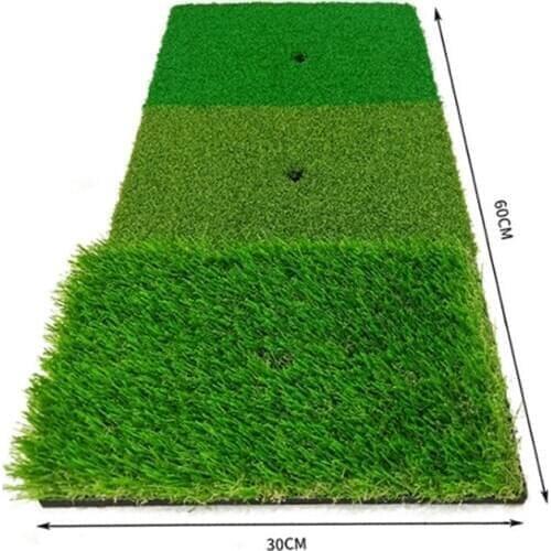 Artificial Lawn Nylon Grass Rubber Pad Backyard Outdoor Golf Hitting Mat Durable Training Pad 30*60cm Golf Practice Mat