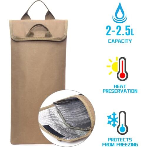 Insulated Cooler Bag Protective Sleeve for 2-2.5L Water Bladder for Hiking Cycling Mountaineering Camping Equipment Accessories