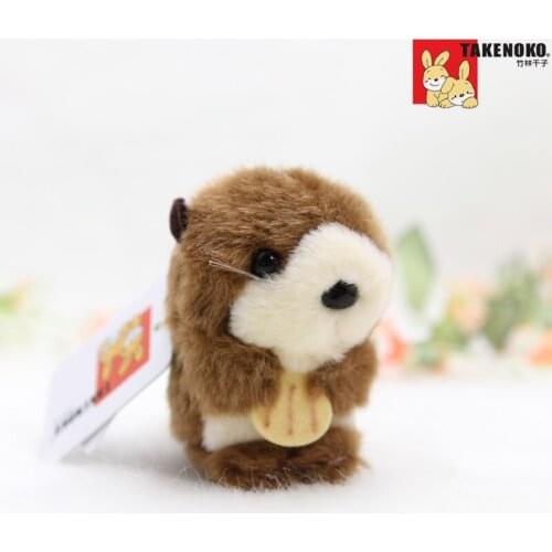 ESTARTEK TAKENOKO TA064 8cm Cute Sea otter Doll Pendant Stuffed Animals Plush Toys Keychain Car Decoration Valentines Day Gift