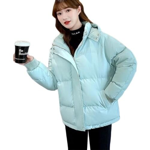 Women Short Down cotton Jacket New Winter Jackets Coat Female Student Casual Cotton Coats Bread coats loose Warm Parka Outerwear