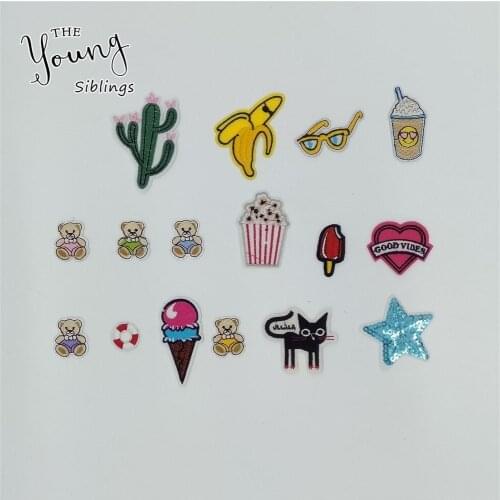 Hot sale Cartoon bear Embroidery Kids Patch Stickers DIY Sewing Iron on patches For Clothing Badges Applique Craft Accessoires