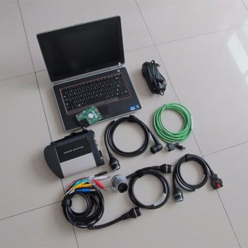 Mb Star Sd c4 Laptop i5 e6420 Software 06.2021 Hdd 320gb Full Set Diagnose for 12v 24v Ready to Use