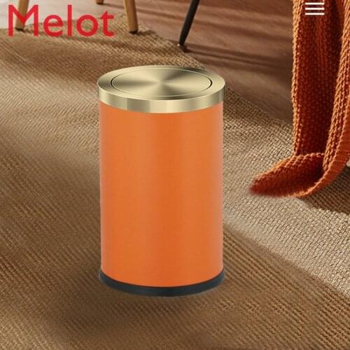 Trash Can Rock Cover Light Luxury Creative Simple Home Bathroom Kitchen Living Room High-End