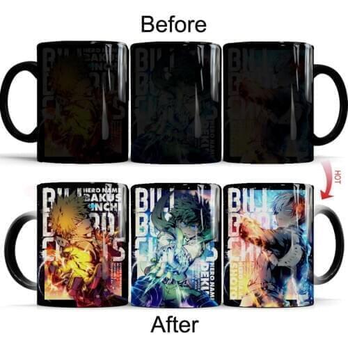 New My Hero Academia 11oz Ceramic Color Changing Tea Milk Gift Coffee Mug