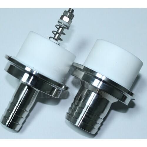 Check valve and pipe connector to 20/32/51mm pipe filling machine spare part, 64mm flange SS304 and TEFE food safe purpose