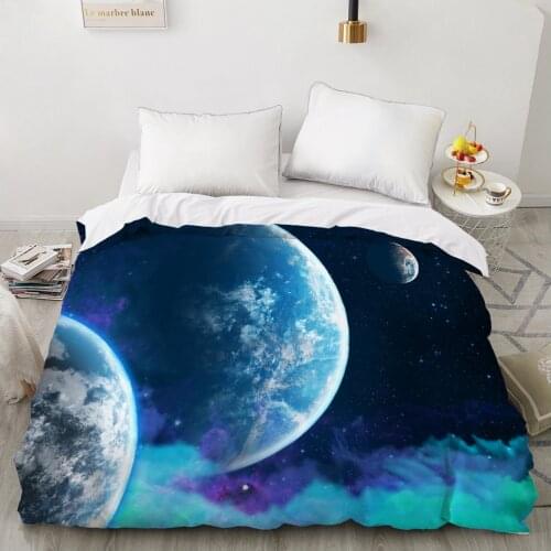 1 PCS Duvet Cover,3D HD Printing Quilt Cover 240x220/200x200/140x200/180x210,Beautiful Earth Bedding King/Queen/Double Drop Ship