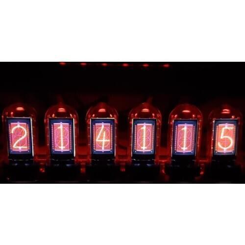 RGB pseudo glow tube clock desktop creative decoration boyfriend gift
