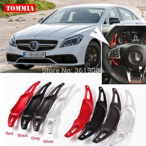 For Benz CLS63 AMG 2014-2018 2pcs Steering Wheel Aluminum Shift Paddle Shifter Extension Car-styling