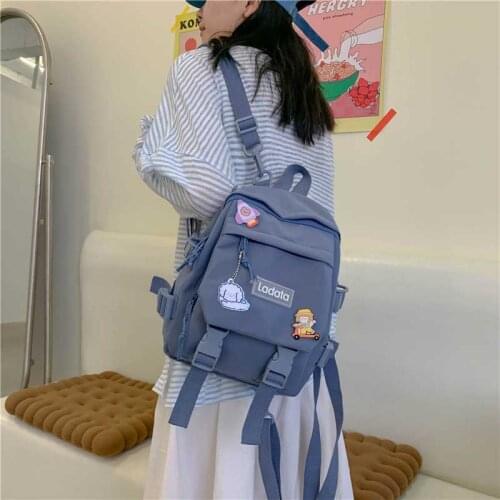 School Backpack Womens Quality Students Wild Backpacks For Girls Large Trend Capacity Schoolbag Casual Travel New Female Bags