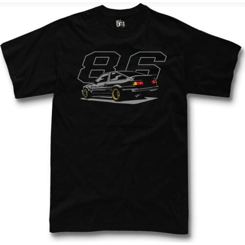 Vintage Toyota ae86 T-SHIRT JDM DRIFT COROLLA hachiroku 4A-GE AE 86 + Hood