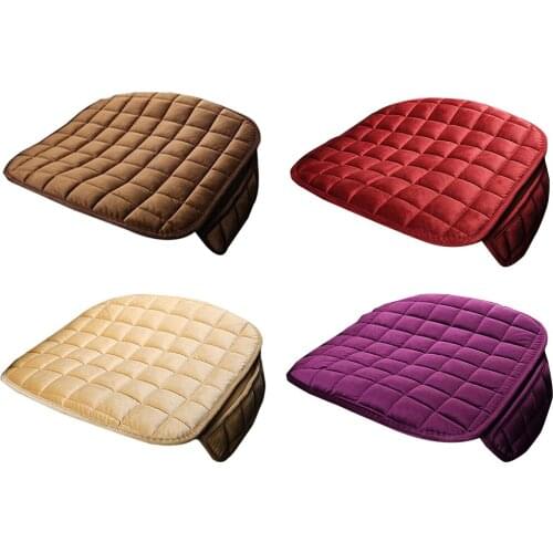 Universal Car Seat Cover Winter Plush Anti Slip Cushion Pad Mat Office Chair Soft Breathable Seat Cover Auto Interior Supplies