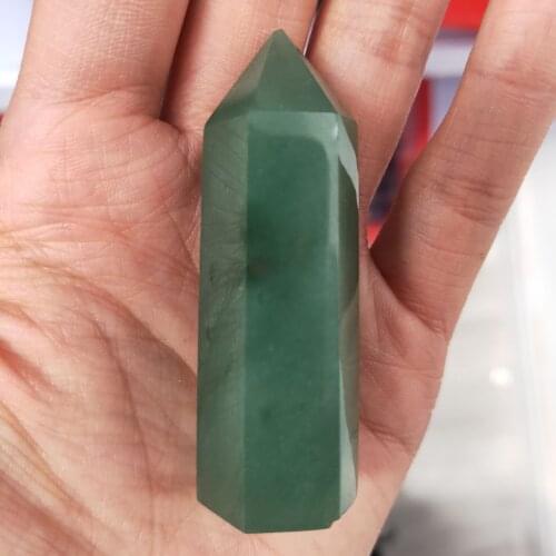 1pcs 7-9cm Natural Hexagonal Crystal Quartz Healing Fluorite Wand Stone and Pillar Fluorite Crystal Bar