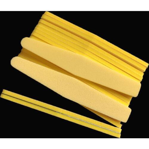 Random colour 1pcs metal base with 20 pcs replacement pads nail sponge file removable pads diamond shape nail file