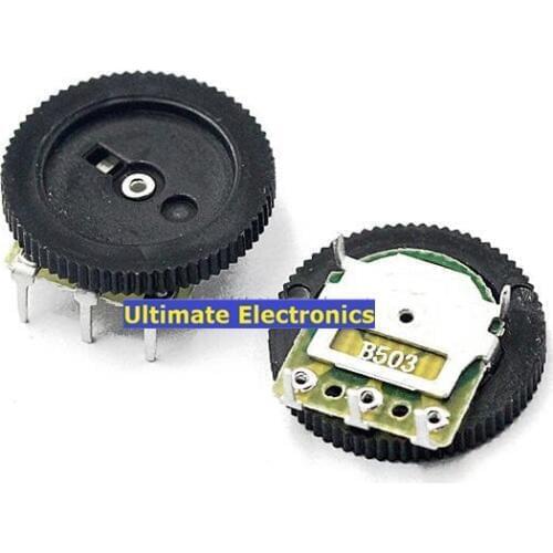 10PCS 3 feet | B102 B103 B203 1K 10K 20K single gear potentiometer dial potentiometer 16*2mm volume switch