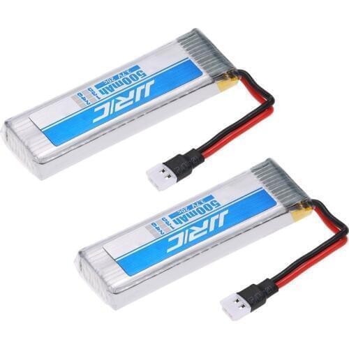 2pcs * Original JJR/C 3.7V 500mAh 20C LiPo Battery for JJRC H37 RC Quadcopter Drone Replacement Battery