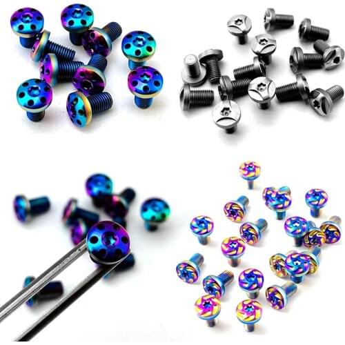 4 Pieces 1911 Handle Screw Stainless Steel Cnc T8 Screw Baked Blue Handle Screw Four Corner Quincunx Screw Set