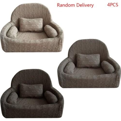 4 Pcs/set Newborn Photography Props Baby Posing Sofa Pillow Set Chair Decoration Dropship