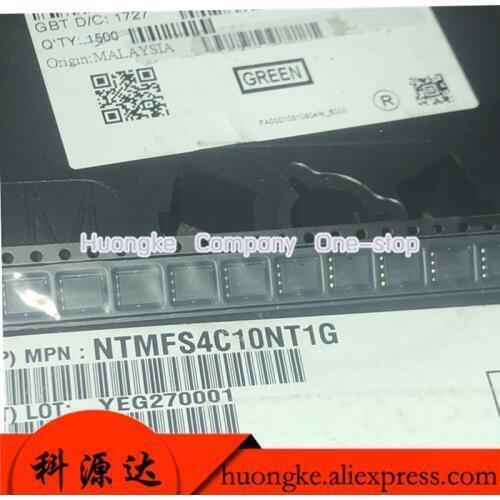 5pcs /LOT NTMFS4C10NT1G NTMFS4C10N Mark 4C10N QFN-8 Power MOSFET 30 V, 46 A, Single N−Channel