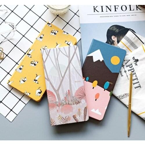 6A Cute Cartoon Daily Weekly Planner Diary Journal Portable Agenda Time Schedule Notebook Journal Notepad Stationery