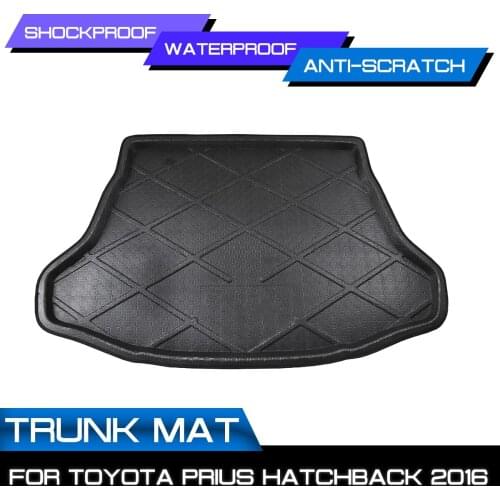 Car Floor Mat Carpet For Toyota Prius Hatchback 2016 Rear Trunk Anti-mud Cover