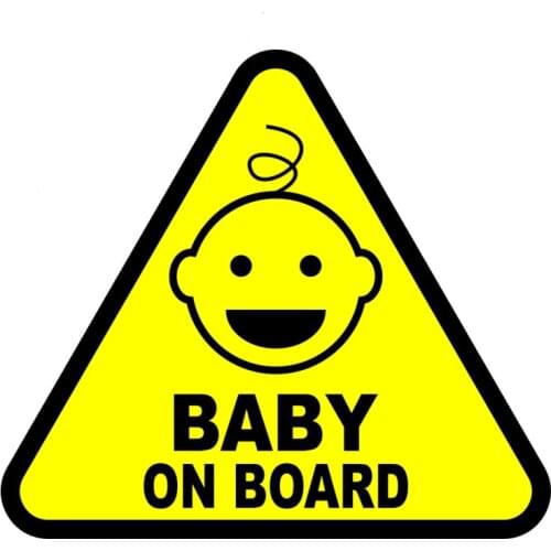 B-0030# Self-adhesive Decal BABY ON BOARD Car Sticker Waterproof Auto Decors on Bumper Rear Window