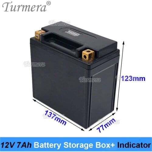 12V 7Ah 9Ah 12Ah Battery Storage Box with Indicator Apply to for Motorcycle Battery and 24V Uninterrupted Power Supply Turmera