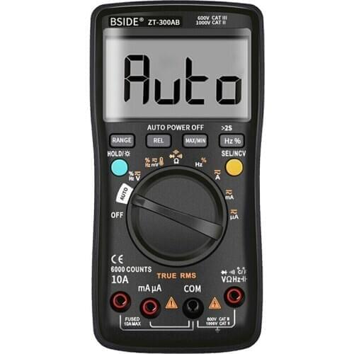 BSIDE ZT-300AB Digital Multimeter Wireless Technology Ammeter True RMS Auto Rang ligent Analog Voltmeter Capacitor Tester