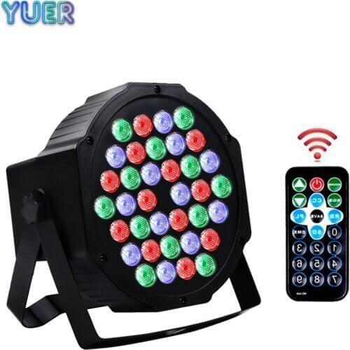 Fast Shipping DJ Disco LED 36x3W Par Light RGBW Led Flat Par Light Music DMX512 Control Beam Wash 2IN1 Stage Laser Strobe Lamp