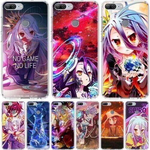 NO GAME NO LIFE Anime Phone Case for Huawei Honor 10 9 Lite Y9 Y5 Y6 Y7 2019 8X 8A 8S 7A 7X 10i 20i Pro V30 Art Coque Capa