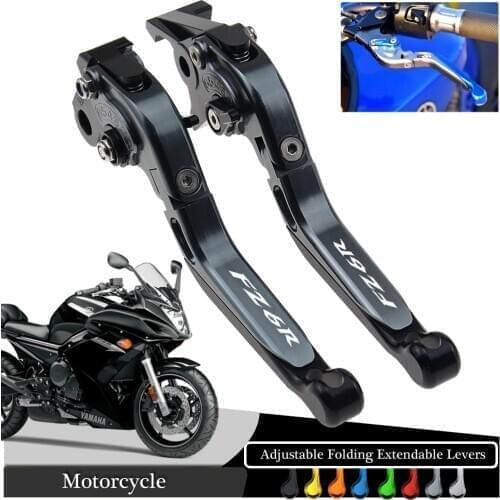 CNC Adjustable Folding Motorcycle Brake Clutch Levers for Yamaha FZ6R FZ6 R 2009-2015 2010 2011 2012 2013 2014
