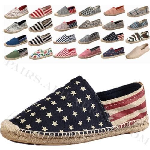 New Summer Linen Breathable Casual Flats Shoes Mens Espadrilles Loafers Fashion Boy Canvas Shoes Fisherman Driving Footwear