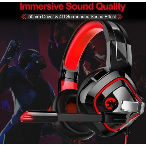 JOINRUN A66 PS4 Gaming Headset Casque Wired 4D Stereo Earphones Headphones with Microphone for New Xbox One/Laptop Tablet Gamer