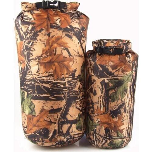 Camouflage camping hiking PU waterbag waterproof bag Outdoor Traveling Ultralight Rafting Bag Camping Dry Bags waterproof box 8L