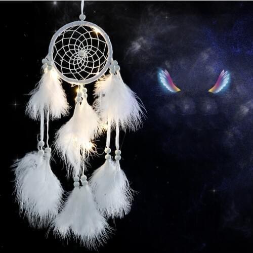 Dream catcher handmade diy shop dream net energy net bedroom creative girl heart pendant wind chime charm