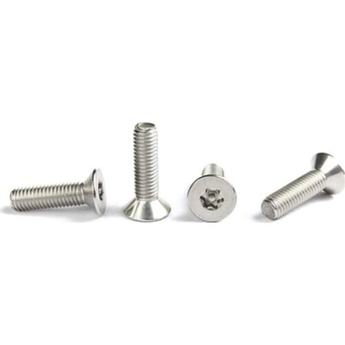 M4 Countersunk Screw Plum blossom Torx With column Anti-theft Screws Flat head Bolts