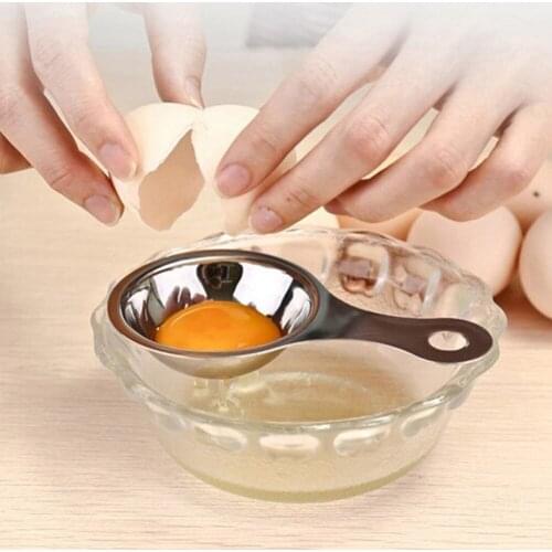 Stainless Steel Egg White Separator Tools Eggs Yolk Filter Gadgets Separating Funnel Spoon Egg Divider Tool Kitchen Accessories
