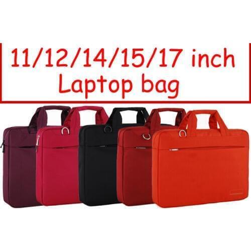 Solid 11 12 14 15 17 inch Computer laptop notebook tablet bags case messenger Shoulder bag men women