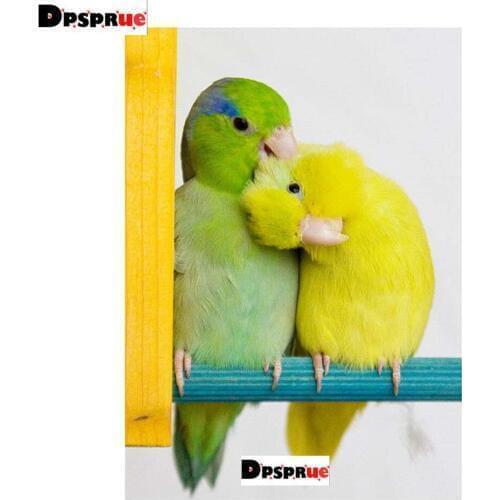 Dpsprue Full Square/Round 5D Diy Diamond Painting Cross Stitch Christmas Animal Bird 3D Embroidery diamondpainting Mosaic Gift
