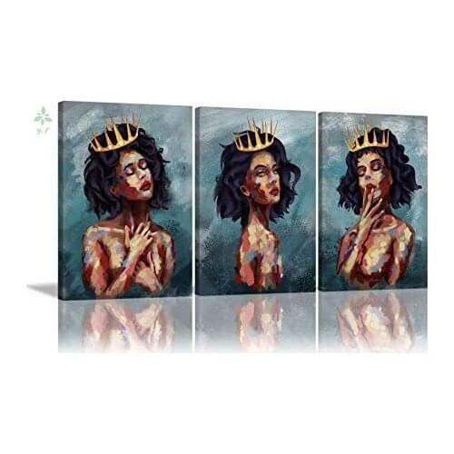 Sexy Woman Body Wall Art Abstract Print Art Colour Background Couple Printing On Canvas 3 Panels Poster For Bar Decor Bathroom