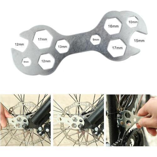 Adjustable Bicycle Wrench Cycling Bike Steel Hexagon Spanner Spanner Repairing Home Garden Bicycle Repair Tool Kits