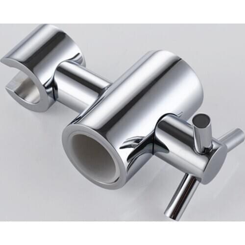 Zinc Alloy Replacement Hand Held Shower Bracket For Slider Height & Angle Adjustable Sprayer Holder On Slide Bar