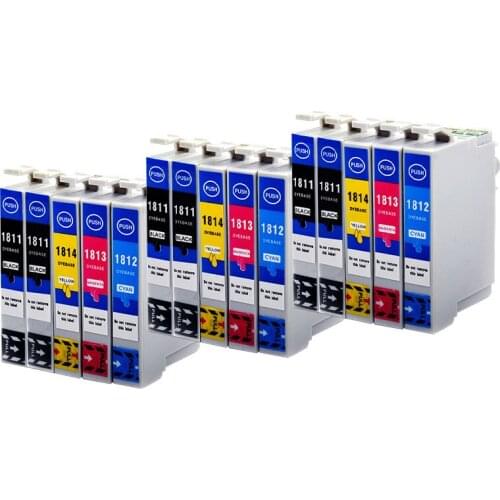 Compatible 18XL T1811-T1814 Ink Full of ink Cartridge for Epson XP-202 XP-205 XP-212 XP-30 XP-302 XP-305 XP-402 XP-405 Printer