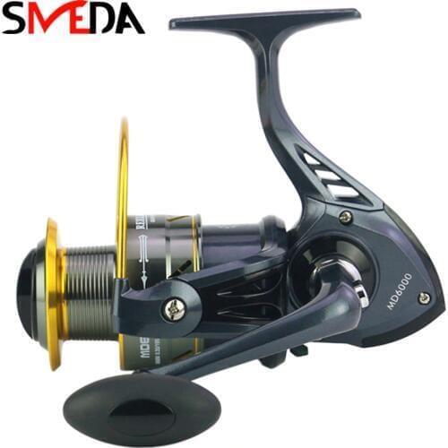 Spinning Fishing Reel 13BB 5.2:1 Fiber Drag Carretilha De Pesca Spool Pesca Wheel Metal Head Fishing Wheel Pesca Fishing Reels