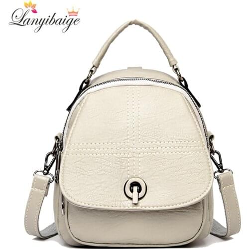 High Quality PU Leather Handbags Solid Color Lock Design Shoulder Bags Multifunction Travel Bag Ladies Small Crossbody Bags Sac