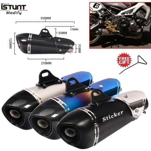 51MM Universal Motorcycle Exhaust Pipe Yoshimura Muffler DB Killer For Z650 Z900 ER6N xsr900 R1 R3 MT07 MT09 S1000RR CBR650