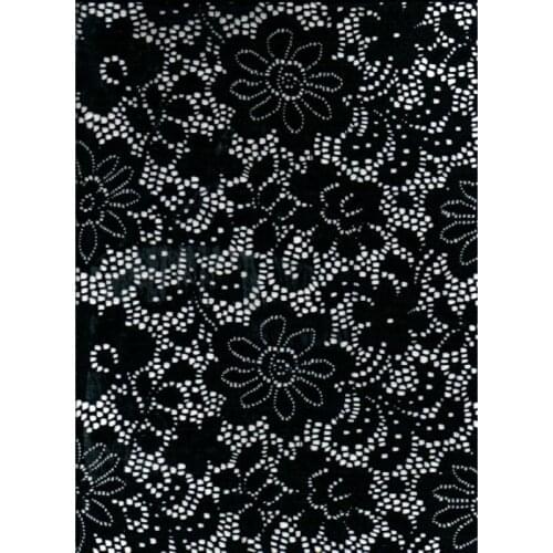 HB 17 High grade purple double-deck cotton/spandex lace fabric for fashion clothing and DIY accessories with width roses white