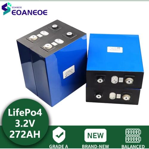 NEW 4PCS 3.2V272Ah lifepo4 Battery Lithium Iron Phosphate Cell solar 12V 24V 48V 96V 272AH EU US TAX FREE